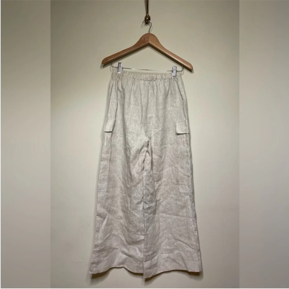 Reformation Ethan Linen Pant in Oatmeal